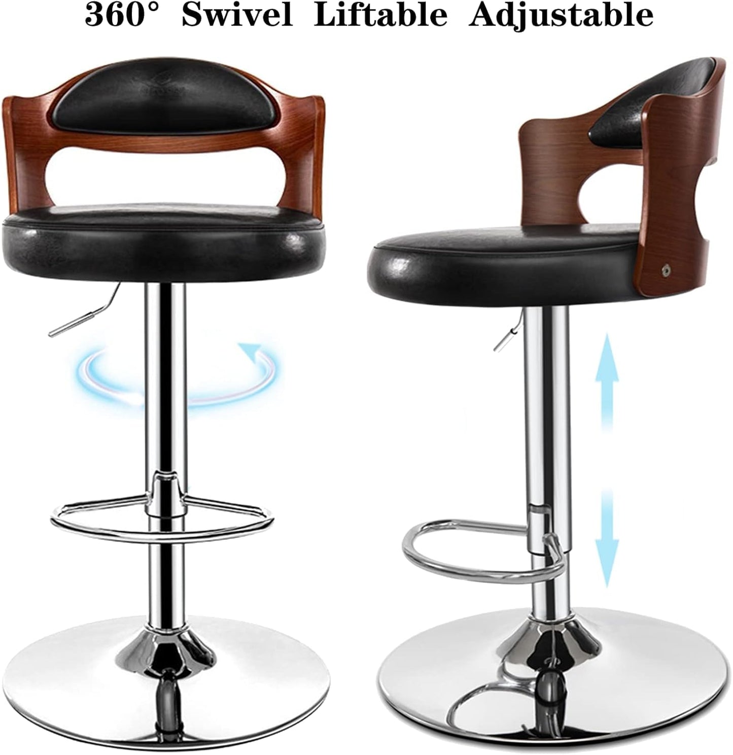 Modern Adjustable Swivel Bar Stool